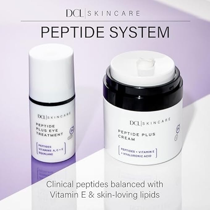 DCL SKINCARE PEPTIDE PLUS CREAM, PRO-AGING, WRINKLE DEFENSE, COLLAGEN PRODUCING AMINO ACIDS, VITAMINS A, C, E COQ10 ENHANCES SKIN BARRIER 1.7 FL OZ - Image 4